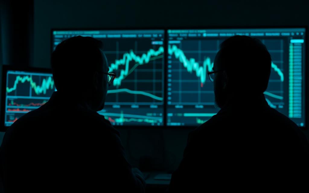 One-on-one KC Capital mentor reviewing a member's trades on screen