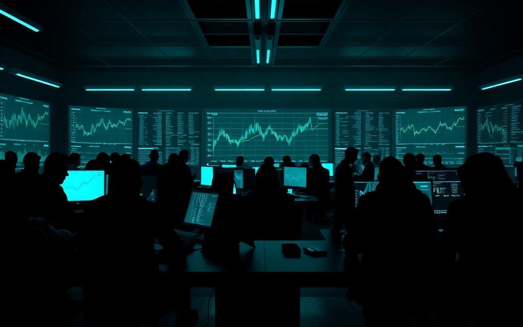 KC Capital trading desk community reviewing live charts together